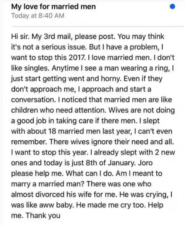 This Embarrassing Thing Happens to My Private Part Whenever I Meet Married Men - Lady Discusses Romance